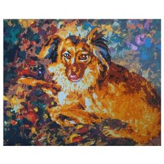 Color Kit Набор алмазной вышивки-раскраска Породистый пес (RA004) 50х40 см