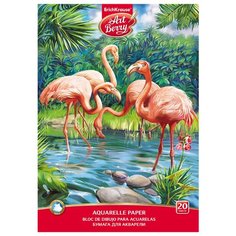 Альбом для акварели ErichKrause ArtBerry® Фламинго 29.7 х 21 см (A4), 180 г/м², 20 л.