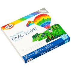 Пластилин ГАММА Классический 12 цветов 240 г со стеком (281033) Gamma