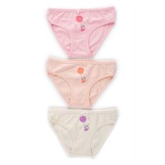Трусики BAYKAR 3 шт., размер 110/116, розовый/персиковый/молочный
