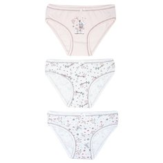 Трусики BAYKAR 3 шт., размер 122/128, белый/бежевый