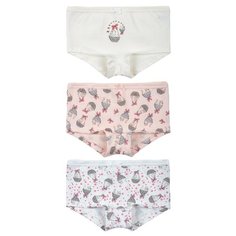 Трусики BAYKAR 3 шт., размер 146/152, белый/молочный/розовый