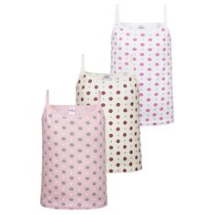 Майка BAYKAR 3 шт., размер 122/128, белый/молочный/розовый