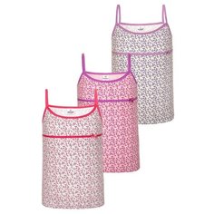 Майка BAYKAR 3 шт., размер 134/140, белый/розовый/молочный