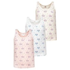 Майка BAYKAR 3 шт., размер 146/152, белый/розовый/молочный