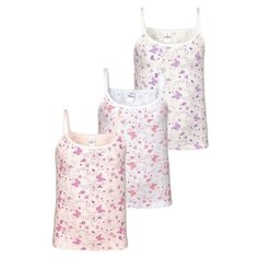 Майка BAYKAR 3 шт., размер 158/164, белый/персиковый/молочный