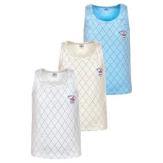 Майка BAYKAR 3 шт., размер 146/152, белый/молочный/голубой