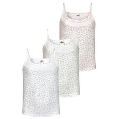 Майка BAYKAR 3 шт., размер 158/164, белый/молочный/розовый