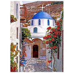 Color Kit Картина по номерам "Солнечный Санторини" 30х40 см (KS023)