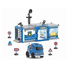 Shantou Gepai Игровой набор Полицейский участок М7139 голубой/серый