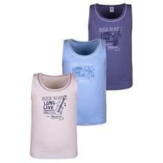 Майка BAYKAR размер 86/92, белый/серый/голубой