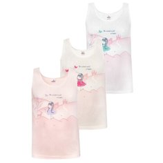 Майка BAYKAR размер 86/92, белый/молочный/розовый