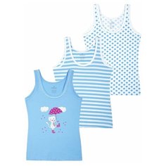 Майка BAYKAR размер 86/92, белый/голубой