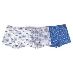 Трусы BAYKAR размер 86/92, голубой/серый/молочный