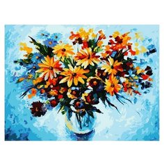 Белоснежка Картина по номерам "Разноцветные ромашки" 30х40 см (3012-CS)