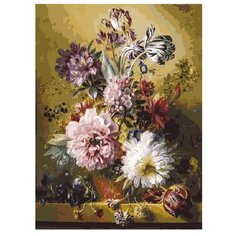 Белоснежка Картина по номерам "Фламандский букет" 50х40 см (251-AB)