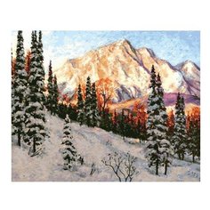 Белоснежка Картина по номерам "Горные склоны" 40х50 см (199-AB)