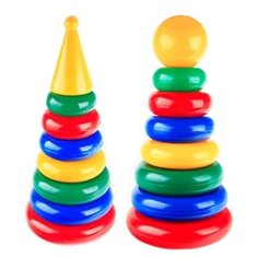 Пирамидка Строим вместе счастливое детство большая (шар большой, конус)