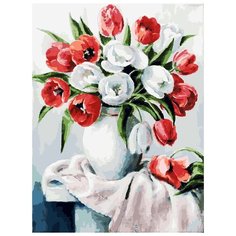 Белоснежка Картина по номерам "Красные и белые" 30х40 см (070-AS)