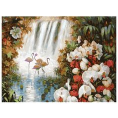 Белоснежка Картина по номерам "Райский сад" 30х40 см (093-AS)