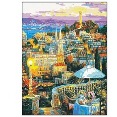 Рыжий кот Картина по номерам "Вид на бухту" 30х40 см (ST020)