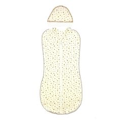Многоразовые пеленки ДО (Детская одежда) кокон на молнии + шапочка (ажур), р. 62-68 молочный