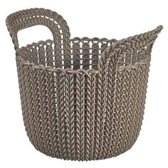 CURVER Корзина круглая Knit XS 23x19x19см темно-коричневая