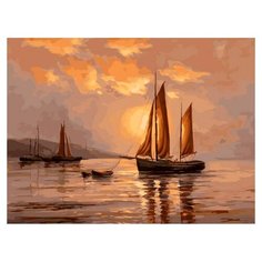 Белоснежка Картина по номерам "По водной глади" 30х40 см (188-AS)