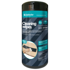 Defender Cleaning Wipes CLN 30100 влажные салфетки 110 шт. для оргтехники, для клавиатуры