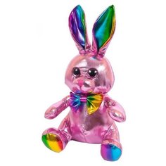 Мягкая игрушка ABtoys Кролик розовый 16 см
