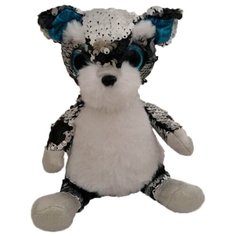 Мягкая игрушка ABtoys Собака с пайетками 15 см