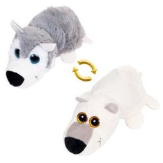 Мягкая игрушка ABtoys Вывернушка Волк-Белый медведь 6 см