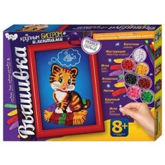 Danko Toys Набор для вышивания крупным бисером и лентами Котенок (БВ-02-02)