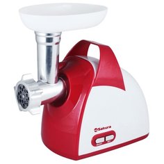 Мясорубка Sakura SA-6404 красный/белый