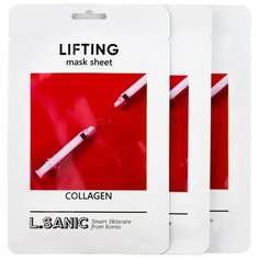 LSanic тканевая маска Collagen Lifting Mask Sheet коллагеновая с эффектом лифтинга, 25 мл, 3 шт. L’Sanic