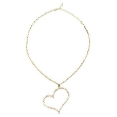 Ann Devine Цепочка с большой подвеской-сердцем Sweet Heart Pendant Necklace