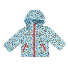 Ветровка Lapland Машинки КМ-15-4 размер 98, принт с красной молнией
