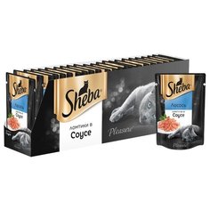 Корм для кошек Sheba Pleasure с лососем 24шт. х 85 г (кусочки в соусе)