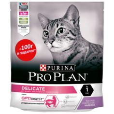 Корм для кошек Purina Pro Plan Delicate при чувствительном пищеварении, с индейкой 400 г