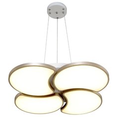 Люстра светодиодная Максисвет Панель 2-7310-4-WH+GL Y LED, LED, 48 Вт