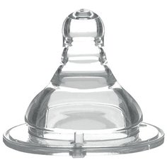 Соска BabyOno Силиконовая с широким горлом (поток X) 6м+ 1шт.