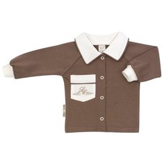 Распашонка lucky child размер 18 (56-62), кофейный