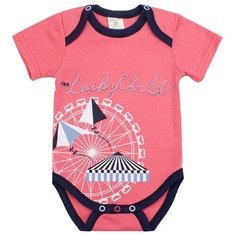 Боди lucky child размер 24 (74-80), красный