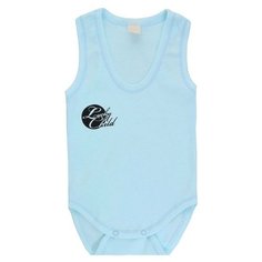 Боди lucky child размер 22 (68-74), голубой