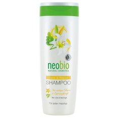 Neobio Шампунь для восстановления и блеска волос с био-лилией и морингой 250 мл