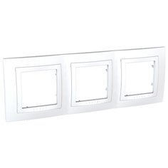 Рамка 3п Schneider Electric UNICA MGU2.006.18, белый