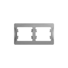 Рамка 2п Schneider Electric GLOSSA GSL000302, алюминиевый