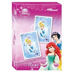 Настольная игра Step puzzle Карточная игра Принцессы. Мемо (Disney)