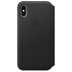 Чехол Apple Folio кожаный для Apple iPhone XS black