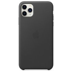 Чехол Apple кожаный для Apple iPhone 11 Pro Max черный